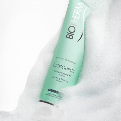 Biotherm Biosource Mousse Nettoyante Hydra-minérale Exfoliante Et Tonifiante Pour Peaux Normales à Mixtes