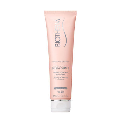 Biotherm Biosource Mousse Nettoyante Hydra-minérale Exfoliante Et Tonifiante Pour Peaux Sèches