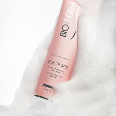 Biotherm Biosource Mousse Nettoyante Hydra-minérale Exfoliante Et Tonifiante Pour Peaux Sèches