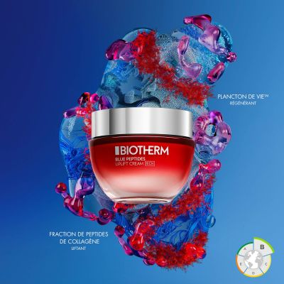 Biotherm Blue Peptides Uplift Crème De Jour Riche Anti-âge Et Fermeté