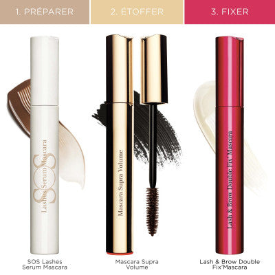 Clarins Lash & Brow Double Fix’ Mascara Top Coat Waterproof Fixateur Longue Tenue