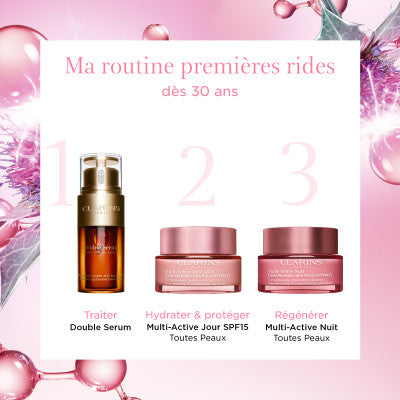 Clarins Multi-Active Jour SPF 15 Crème Lissante, Booster D’éclat - Toutes Peaux