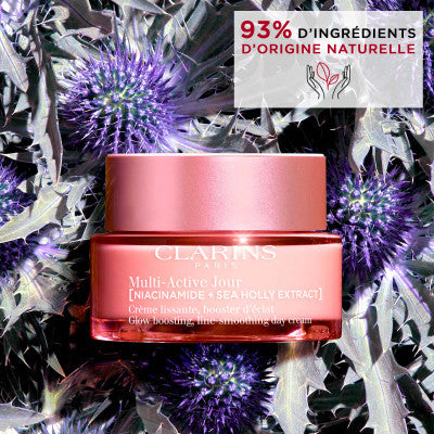 Clarins Multi-Active Jour Crème Lissante, Booster D’éclat – Peaux Sèches