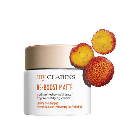 Clarins RE-BOOST MATTE Crème Hydra-matifiante - Peaux Mixtes à Grasses