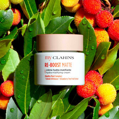 Clarins RE-BOOST MATTE Crème Hydra-matifiante - Peaux Mixtes à Grasses