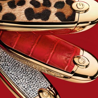 Guerlain Rouge G, L'écrin Bijou Double Miroir Le Rouge à Lèvres Soin Personnalisable